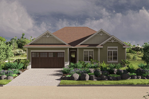 Traditional House Plan - Springhill 61514 - Front Exterior