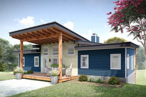Mountain Rustic House Plan - Sugar Ranch Lookout 79669 - Front Exterior