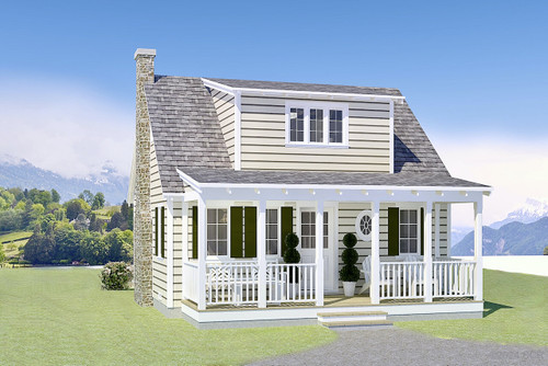 Cottage House Plan - Eureka 53287 - Front Exterior