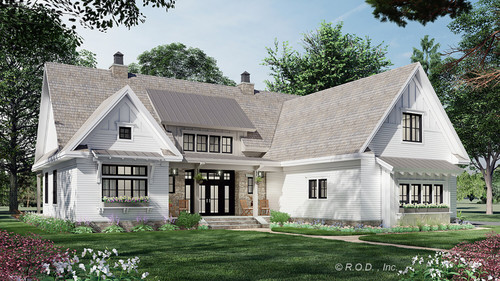 Farmhouse House Plan - St Croix 55102 - Front Exterior