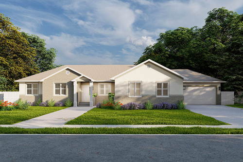 Ranch House Plan - Hanna 17005 - Front Exterior