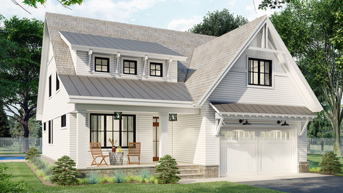 Farmhouse House Plan - Sapphire 67662 - Front Exterior