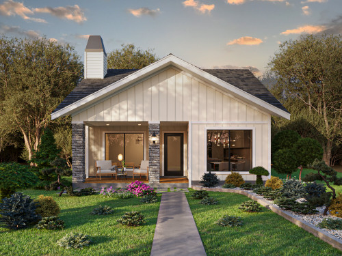 Cottage House Plan - 40219 - Front Exterior