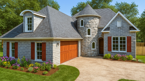 European House Plan - 39845 - Front Exterior