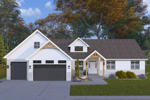 Craftsman House Plan - Prestwich 24540 - Front Exterior