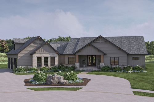 Craftsman House Plan - Bridgetown 24918 - Front Exterior