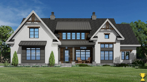Farmhouse House Plan - Harrison 21796 - Front Exterior