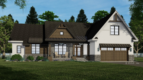 Farmhouse House Plan - Meriden 46607 - Front Exterior