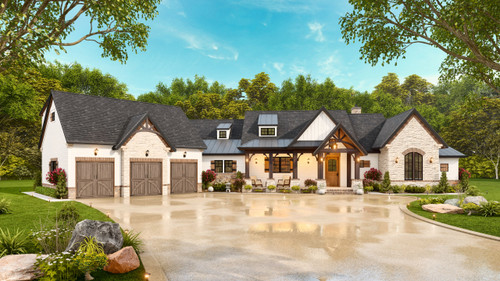 Craftsman House Plan - Marymount 98049 - Front Exterior