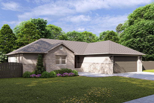 Ranch House Plan - Vintage 41788 - Front Exterior