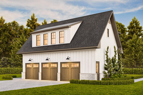 Farmhouse House Plan - Daisy Hill Garage 42380 - Front Exterior