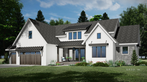 Farmhouse House Plan - West Wood 35337 - Front Exterior