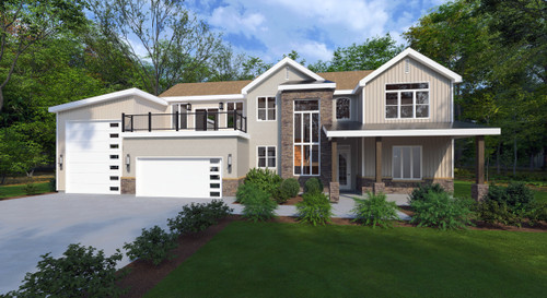 Traditional House Plan - The Rampage 72889 - Front Exterior