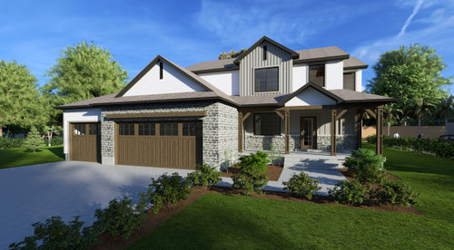 Traditional House Plan - The Franklin 22422 - Front Exterior