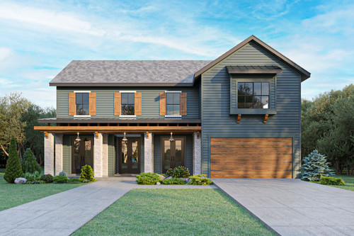 Farmhouse House Plan - 91323 - Front Exterior