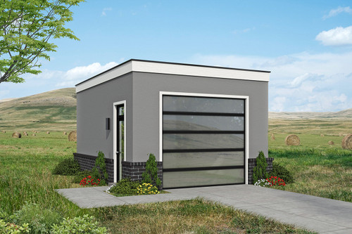 Modern House Plan - Fresno Garage 51844 - Front Exterior