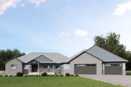 Craftsman House Plan - Evelyn Ranch 45130 - Front Exterior