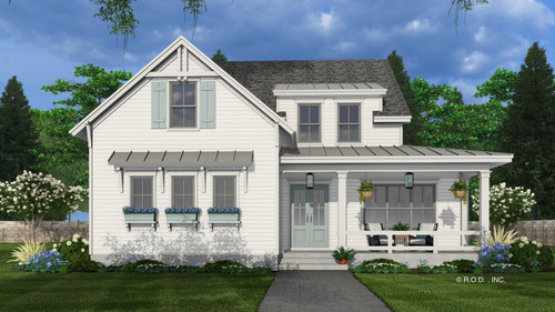 Farmhouse House Plan - Michaela Marie 15585 - Front Exterior