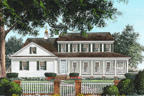 Country House Plan - Carolina Country Cottage 90453 - Front Exterior