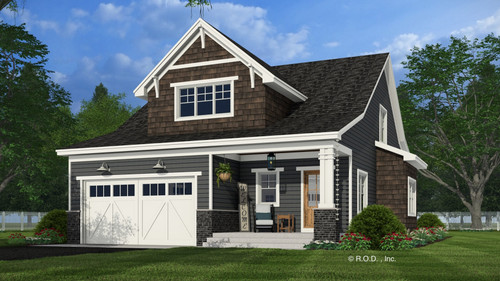 Craftsman House Plan - Beaufort 18730 - Front Exterior