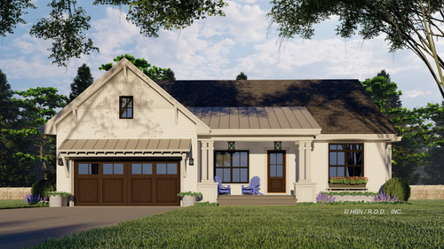 Farmhouse House Plan - Pinewood 49891 - Front Exterior