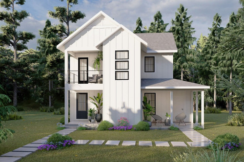 Farmhouse House Plan - Hartford 24968 - Front Exterior
