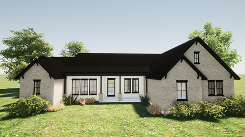 Ranch House Plan - 41453 - Front Exterior