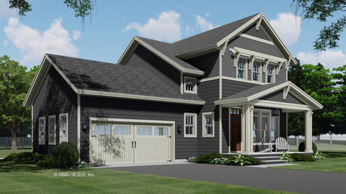 Craftsman House Plan - Springfield 47332 - Front Exterior