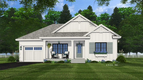 Farmhouse House Plan - Greensboro 90756 - Front Exterior