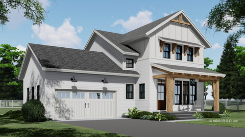 Farmhouse House Plan - Woodside 42371 - Front Exterior
