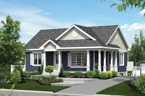 Craftsman House Plan - 73291 - Front Exterior