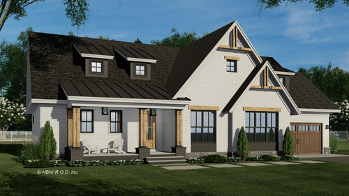 Farmhouse House Plan - Westfield 38675 - Front Exterior