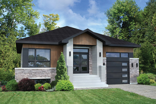 Modern House Plan - 53046 - Front Exterior