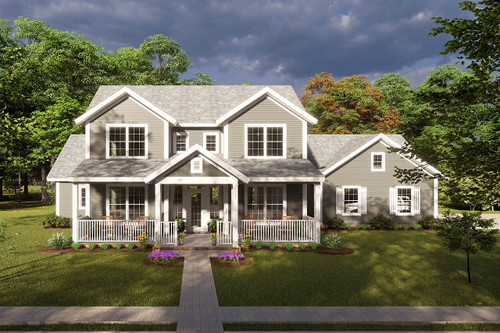 Cottage House Plan - Easton 11037 - Front Exterior