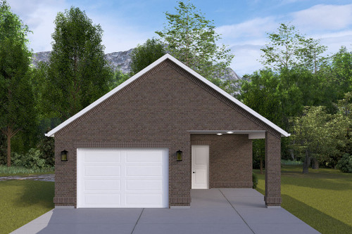 Traditional House Plan - Curry Garage 20029 - Front Exterior