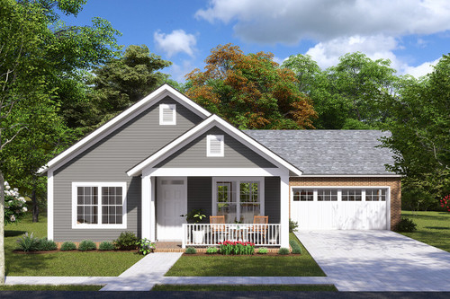 Craftsman House Plan - Steelwood 78483 - Front Exterior