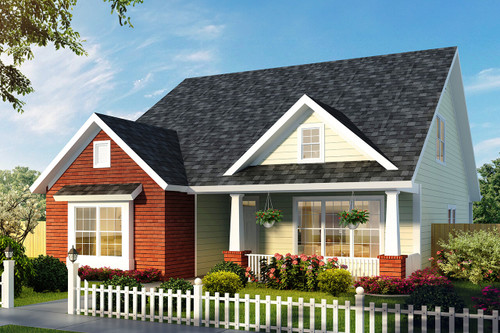 Craftsman House Plan - Cedar Lake 23515 - Front Exterior