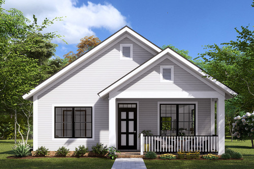 Craftsman House Plan - Elkwood 52108 - Front Exterior