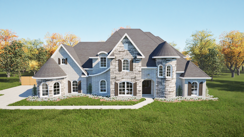 French Country House Plan - 42074 - Front Exterior
