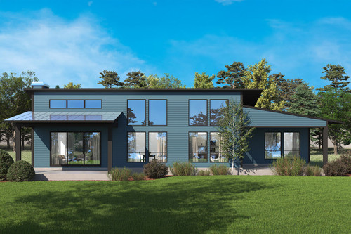 Contemporary House Plan - 80957 - Front Exterior