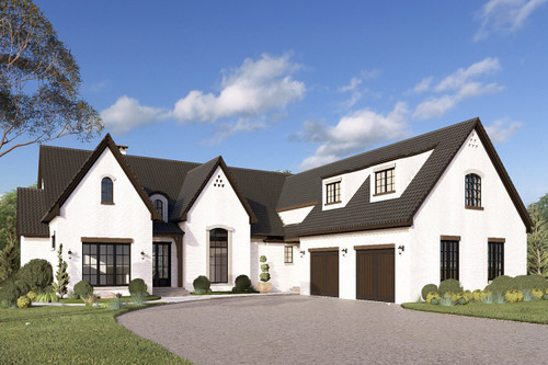 European House Plan - Saint-Mont Place 93920 - Front Exterior