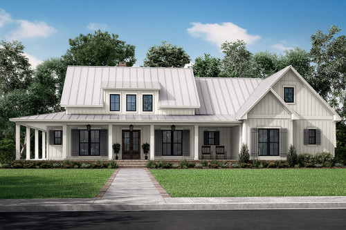 Farmhouse House Plan - Harrison 53603 - Front Exterior