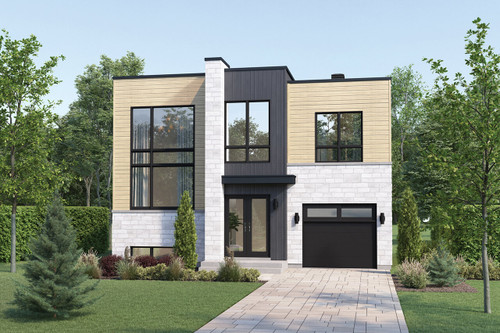 Modern House Plan - 24854 - Front Exterior