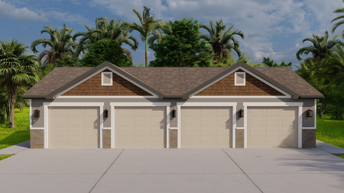 Traditional House Plan - Hinrichs Garage 76793 - Front Exterior