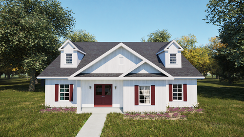 Traditional House Plan - 48377 - Front Exterior