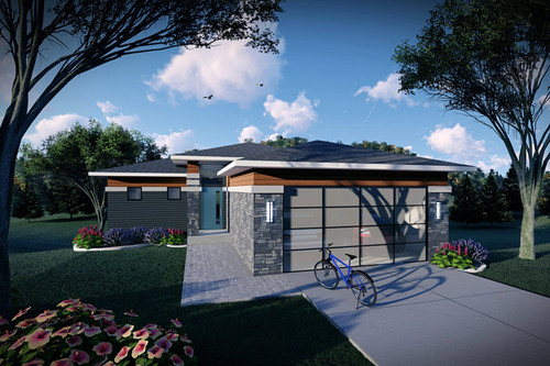 Ranch House Plan - 63375 - Front Exterior