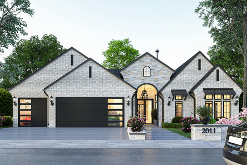 Craftsman House Plan - Comm 95062 - Front Exterior