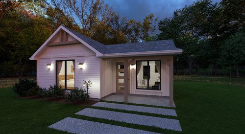 Cottage House Plan - The Hideaway 97180 - Front Exterior