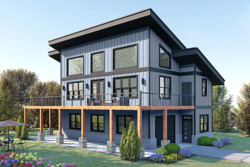 Modern House Plan - Columbia Eagle Mountain 68320 - Front Exterior