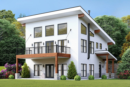 Modern House Plan - Eagle Cliff View 24453 - Front Exterior
